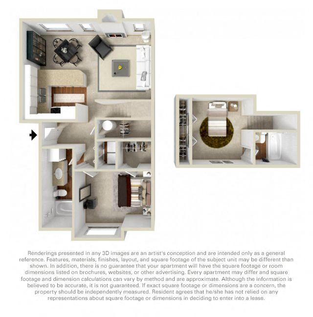 The Woodlands 1 bed 1 bath